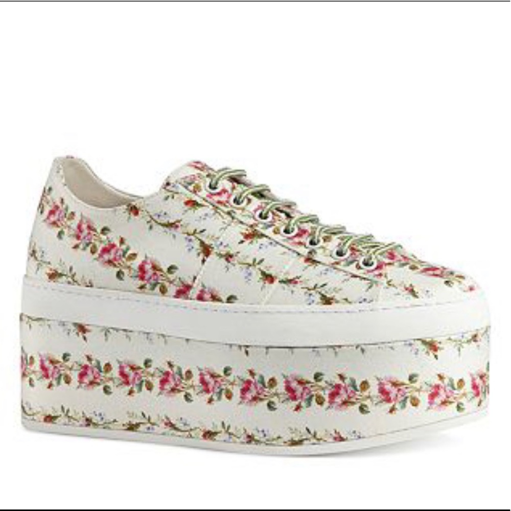 Gucci Peggy Floral Platform Size 7.5 Women’s